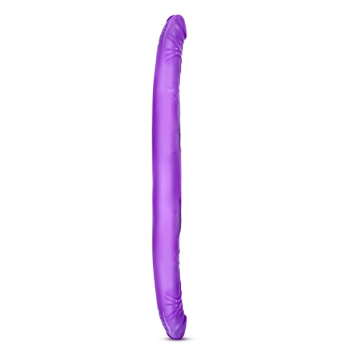 Фиолетовый двусторонний фаллоимитатор B Yours 16  Double Dildo - 40,6 см. фото 3