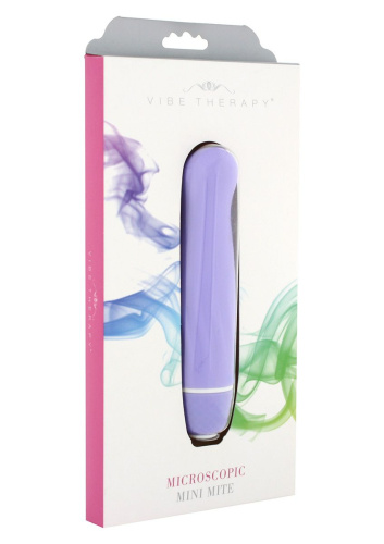Фиолетовый мини-вибратор Microscopic Mini Mite - 12,5 см. фото 2