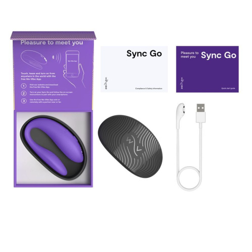 Фиолетовый вибромассажер для пар We-Vibe Sync Go фото 4