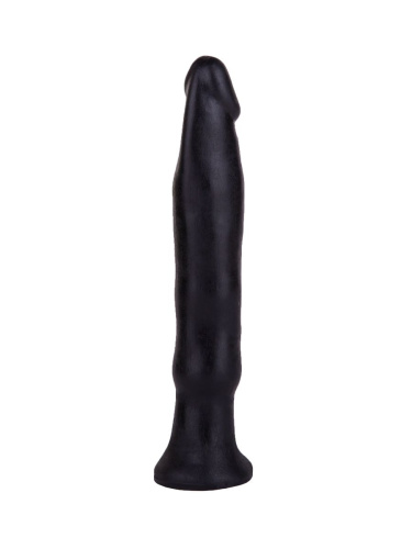 Чёрный анальный фаллоимитатор без мошонки - 14 см. фото 2