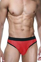 Красно-черные мужские трусы-тонги Красно-черные мужские трусы-тонги