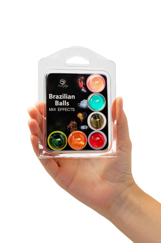 Набор из 6 шариков с массажными маслами Secret Play Barazilian Balls фото 4 Набор из 6 шариков с массажными маслами Secret Play Barazilian Balls фото 4