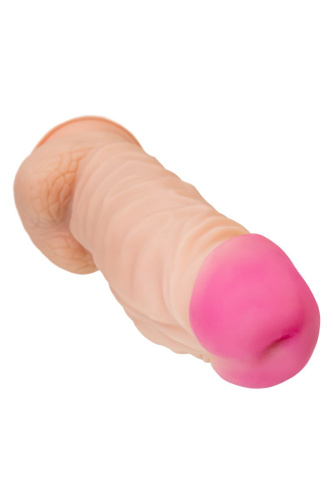 Телесный фаллоимитатор-гигант Kratos - 30 см. фото 6