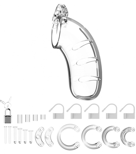 Прозрачный мужской пояс верности Cock Cage Model 03 Chastity фото 3