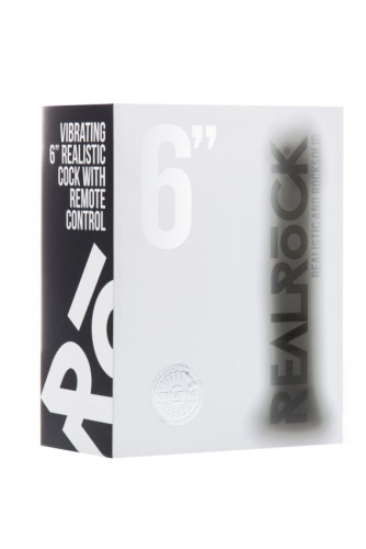 Чёрный вибратор-реалистик Vibrating Realistic Cock 6  - 15 см. фото 2