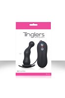 Черная анальная вибро-пробка Tinglers - Plug III