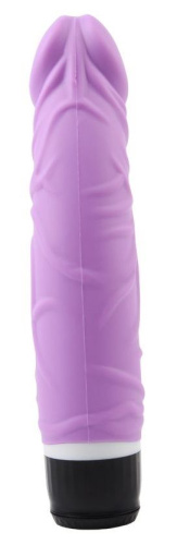 Фиолетовый вибратор-реалистик Thick Realistic Dildo - 19,5 см. фото 3