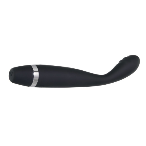 Черный вибростимулятор G-зоны Skinny G - 17,8 см. фото 3