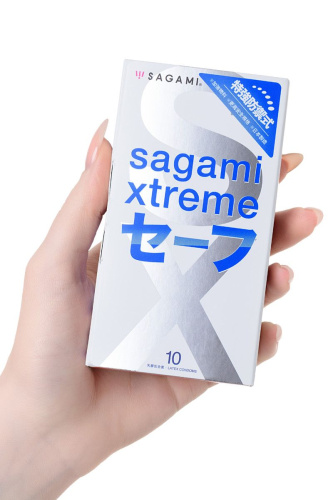 Презервативы Sagami Xtreme Ultrasafe с двойным количеством смазки - 10 шт. фото 3