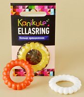 Цветное рельефное эрекционное кольцо Ellasring