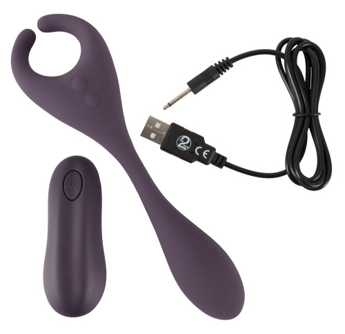 Фиолетовый универсальный вибратор Remote Controlled Couples Vibrator фото 9