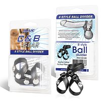 Разделитель мошонки из искусственной кожи на клепках 8 STYLE BALL DIVIDER