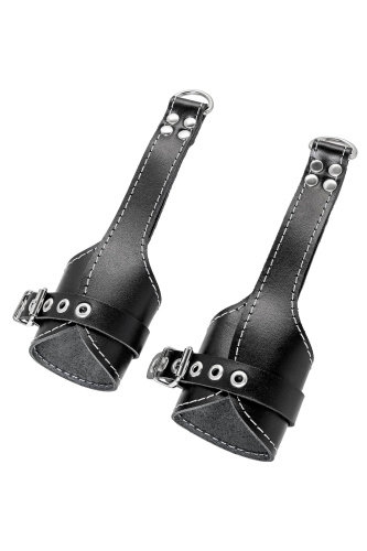 Черные подвесы с белой строчкой фото 8