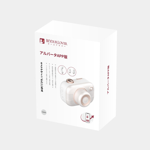 Белый стимулятор в форме фотоаппарата Alberta с вибрацией и вакуумом фото 4