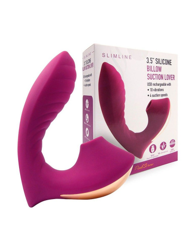 Сливовый вибромассажер с вакуумной стимуляцией клитора Сливовый вибромассажер с вакуумной стимуляцией клитора