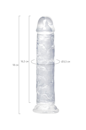 Прозрачный фаллоимитатор Chard - 18 см. фото 9