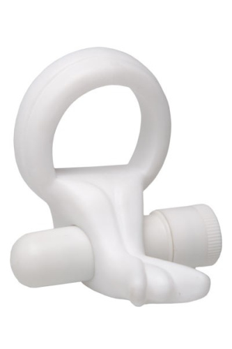 Белое виброкольцо Lily