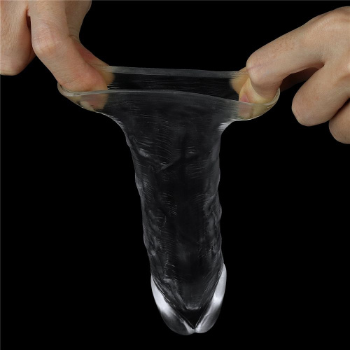 Прозрачная насадка-удлинитель Flawless Clear Penis Sleeve Add 1 - 15,5 см. фото 6