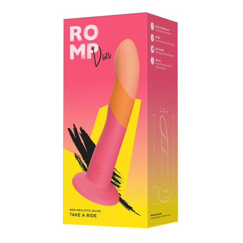 Яркий фаллоимитатор Romp Dizi с присоской - 18 см. фото 6