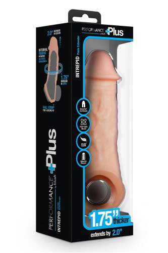 Телесная насадка-удлинитель Intrepid 9.25 Inch Realistic Penis Extender Sleeve - 23,5 см. фото 6