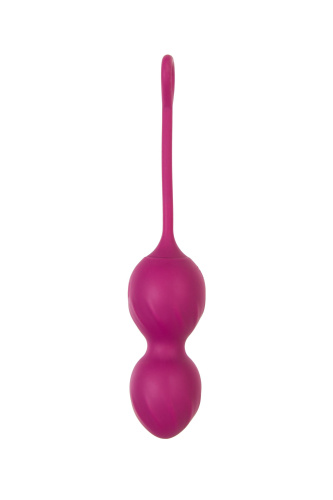 Бордовые вагинальные шарики Moussy с вибрацией и пультом ДУ фото 6