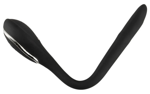 Черный гибкий уретральный стимулятор с вибрацией Vibrating Bendable Dilator - 13,5 см. фото 3