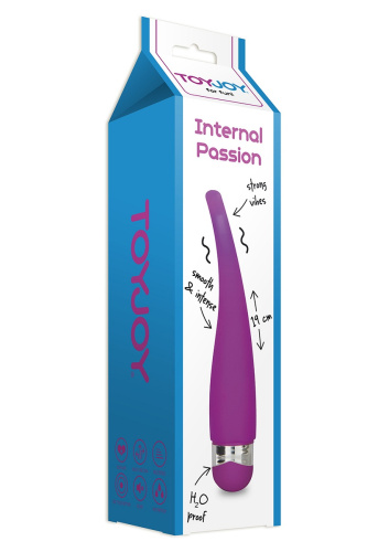 Фиолетовый стимулятор точки G Internal Passion - 19 см. фото 2