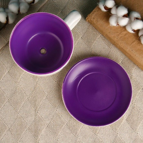 Горшок в форме чашки с лавандой «Эмма» фото 3 Горшок в форме чашки с лавандой «Эмма» фото 3