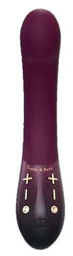 Фиолетовый вибратор Kurve с двумя моторами - 19,4 см. фото 2