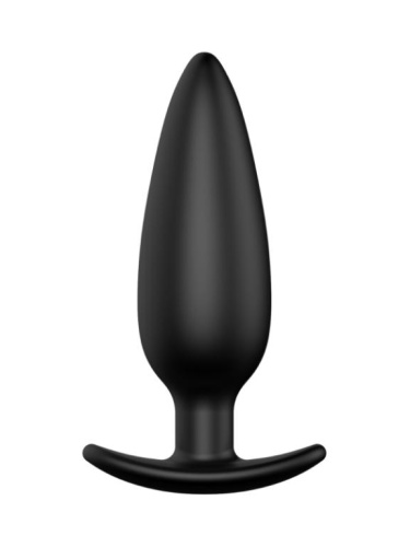 Черная анальная пробка №07 Self Penetrating Butt Plug - 12 см. фото 3
