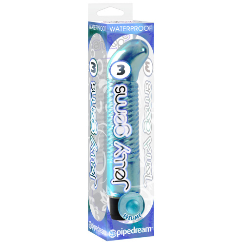 Вибратор Jelly Gems 3 Blue фото 2