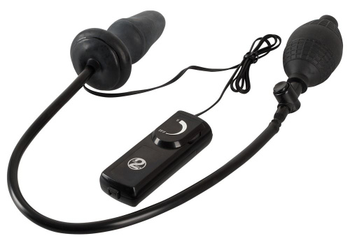 Черный анальный вибростимулятор с расширением Fanny Hills Butt Plug фото 2 Черный анальный вибростимулятор с расширением Fanny Hills Butt Plug фото 2