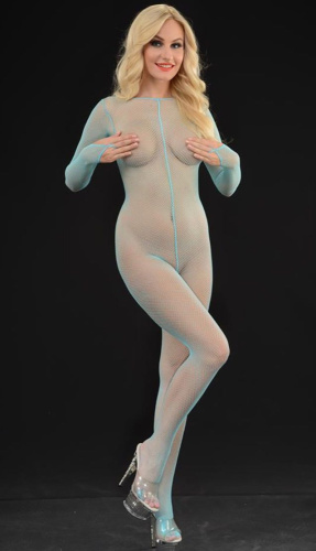 Комбинезон-сетка с длинными рукавами на петельках Комбинезон-сетка с длинными рукавами на петельках