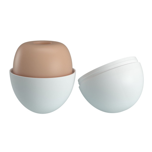 Бежевый мастурбатор-яйцо Pleasure Egg II фото 4