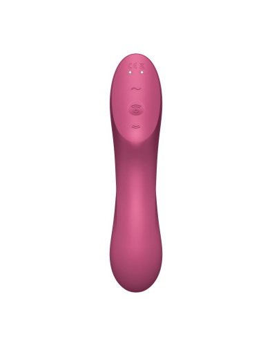 Малиновый вакуум-волновой вибростимулятор Satisfyer Curvy Trinity 3 фото 3