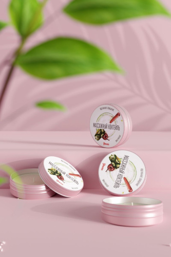 Массажная свеча «Массажный коктейль» с ароматом пина колады - 30 мл. фото 10