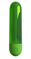 Зеленая перезаряжаемая вибропуля Kiwi