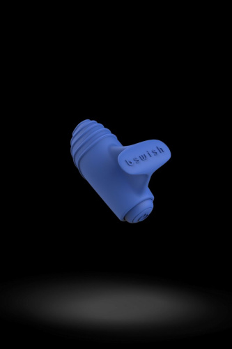 Синий вибростимулятор на пальчик Bteased Basic Finger Vibrator фото 2