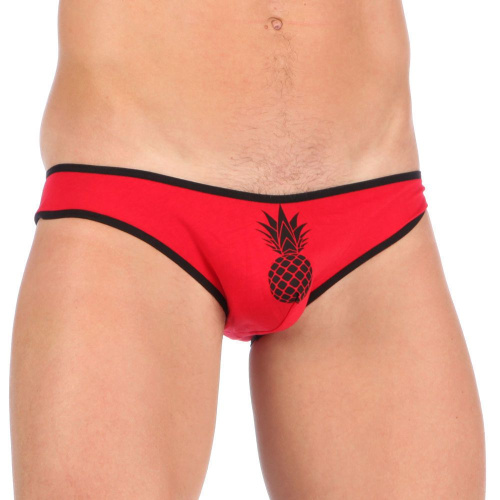 Мужские мини-слипы с черной окантовкой Pineapple фото 2