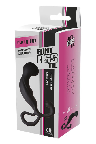 Черный массажер простаты Fantasstic Prostate Stimulator - 13,5 см. фото 3
