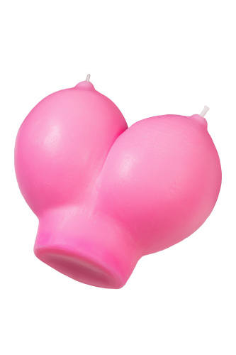 Розовая свеча «Сиськи» - 150 гр. фото 5