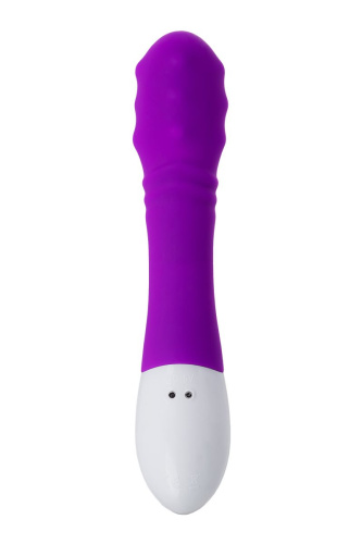 Фиолетовый вибратор JOS TATY с пульсирующими шариками - 21,5 см. фото 5
