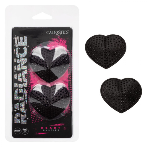 Черные пэстисы в форме сердечек Heart Pasties фото 2