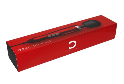 Красный жезловый вибратор Doxy Die Cast Wand Massager фото 5
