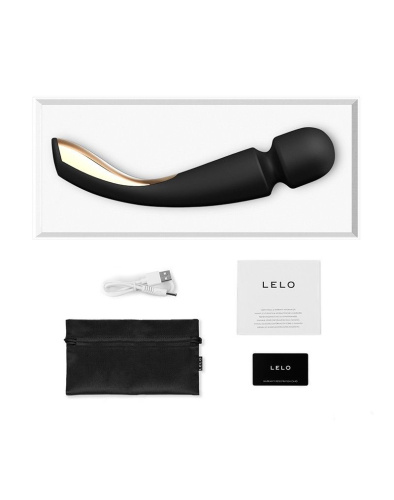 Черный вибромассажёр Lelo Smart Wand 2 Large - 30,4 см. фото 2