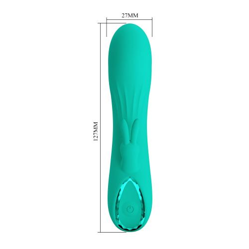 Зеленый мини-вибратор DJ Stick - 12,7 см. фото 6