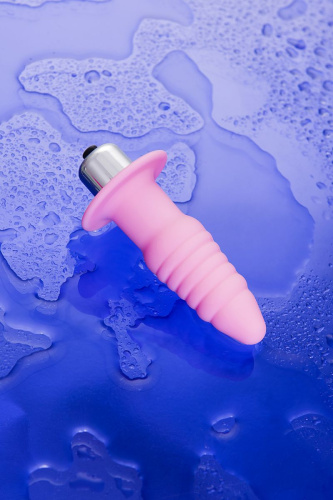 Розовая анальная вибровтулка Princess - 9 см. фото 9