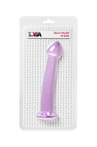 Фиолетовый фаллоимитатор Jelly Dildo M - 18 см. фото 5