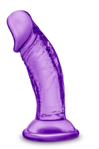 Фиолетовый фаллоимитатор на присоске SWEET N SMALL 4INCH DILDO - 11,4 см. фото 2