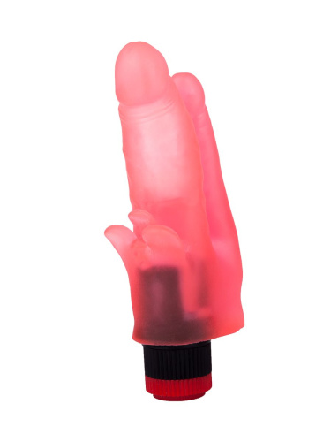 Двойной анально-вагинальный вибромассажёр с лепестками - 17 см. фото 4